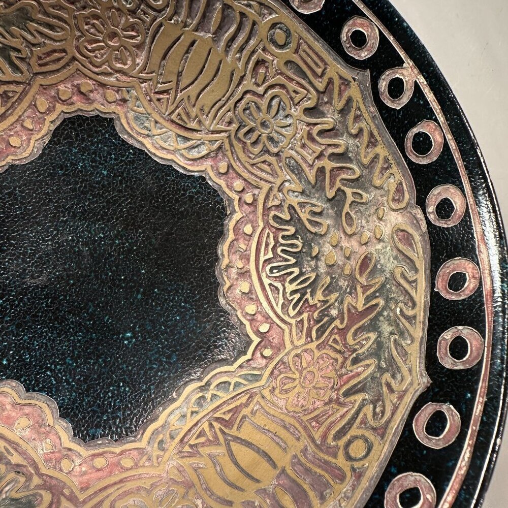 Middle Eastern Tibetan Bowl Hand Etched Meditation Vintage Bowl READ - Picture 8 of 16